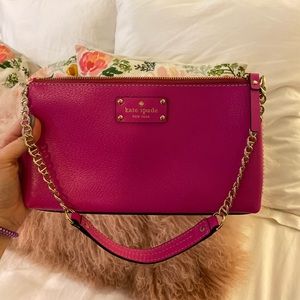 KATE SPADE HOT PINK SHOULDER BAG